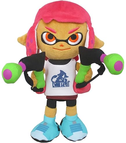 Splatoon スプラトゥーン　ぬいぐるみ Amazon.com: Sanei Sp26 - Splatoon Girl Plush : Toys & Games